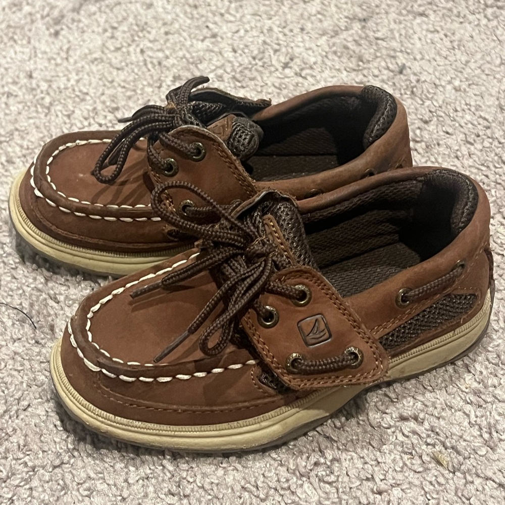 Brown Kids Boat Shoes